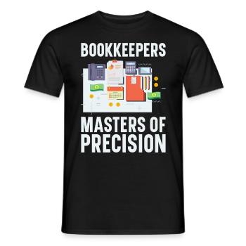 Buchhaltung Finanzbuchhalter Buchhalter Beruf - Männer T-Shirt - Schwarz - Vorne - AI Model Male 178 light (178cm)
