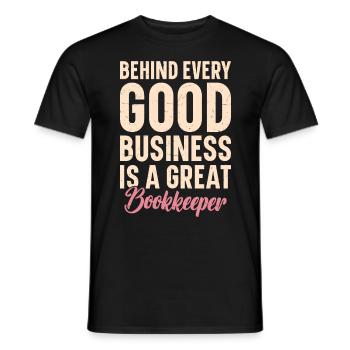 Buchhaltung Finanzbuchhalter Buchhalter Beruf - Männer T-Shirt - Schwarz - Vorne - AI Model Male 178 light (178cm)