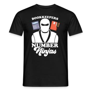 Buchhaltung Finanzbuchhalter Buchhalter Beruf - Männer T-Shirt - Schwarz - Vorne - AI Model Male 178 light (178cm)