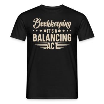 Buchhaltung Finanzbuchhalter Buchhalter Beruf - Männer T-Shirt - Schwarz - Vorne - AI Model Male 178 light (178cm)
