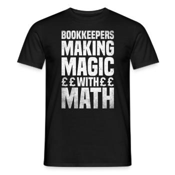 Buchhaltung Finanzbuchhalter Buchhalter Beruf - Männer T-Shirt - Schwarz - Vorne - AI Model Male 178 light (178cm)