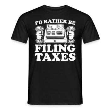 Buchhaltung Finanzbuchhalter Buchhalter Beruf - Männer T-Shirt - Schwarz - Vorne - AI Model Male 178 light (178cm)