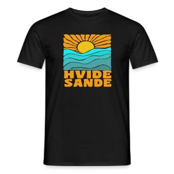 Hvide Sande, Denmark - Men's T-Shirt - black - Front - AI Model Male 178 light (178cm)