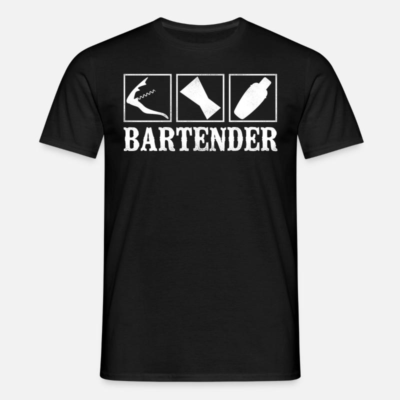 Bartender Mixologist Bartender - Men's T-Shirt - black