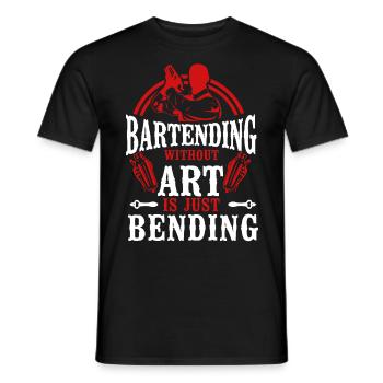 Bartender Mixologist Bartending - Männer T-Shirt - Schwarz - Vorne - AI Model Male 178 light (178cm)