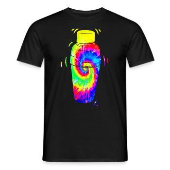 Bartender Mixologist Tie Dye - Men's T-Shirt - black - Front - AI Model Male 178 light (178cm)