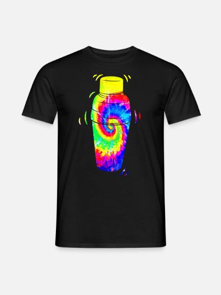 Barman Mixologue Tie Dye - T-shirt homme - noir
