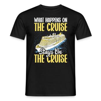 Croisière Crusader Bateau de croisière Cadeau - T-shirt homme - noir - Devant - AI Model Male 178 light (178cm)