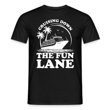 Croisière Crusader Bateau de croisière Cadeau - T-shirt homme - noir - Devant - AI Model Male 178 light (178cm)