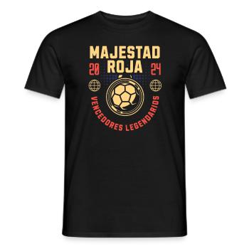 Spanien Champion Spanische Flagge Meister 2024 - Männer T-Shirt - Schwarz - Vorne - AI Model Male 178 light (178cm)