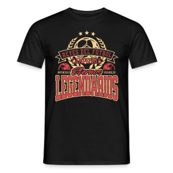 Spanien Meisterschaft 2024 Rot Spanische Flagge - Männer T-Shirt - Schwarz - Vorne - AI Model Male 178 light (178cm)