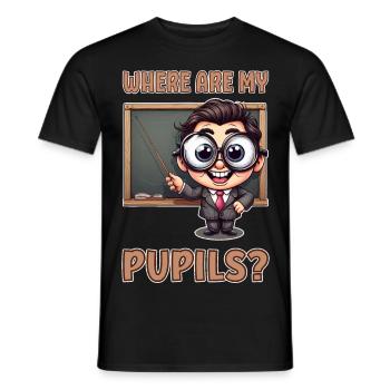 Où sont mes élèves ? - T-shirt homme - noir - Devant - AI Model Male 178 light (178cm)