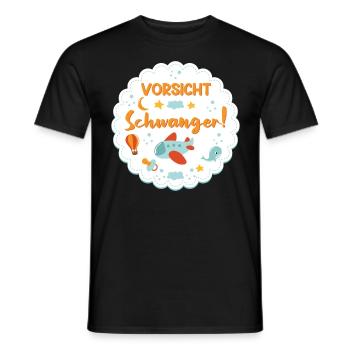 Grossesse SOYEZ ENCEINTE ! Drôle de bébé - T-shirt homme - noir - Devant - AI Model Male 178 light (178cm)