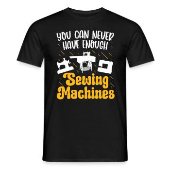 Tailor Never Enough Machines à coudre Couture - T-shirt homme - noir - Devant - AI Model Male 178 light (178cm)