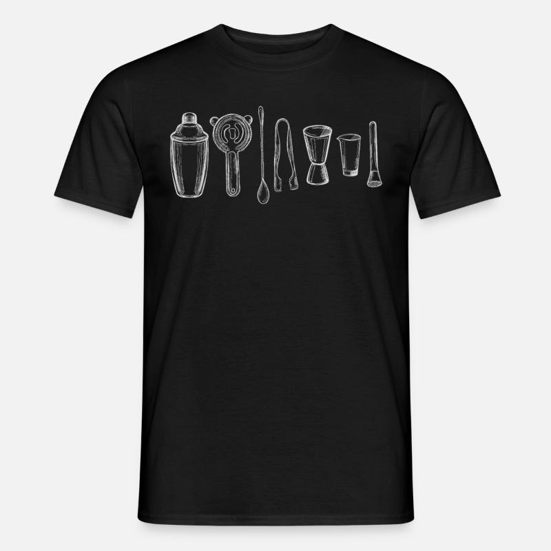 Bartender Mixologist Bartending - Männer T-Shirt - Schwarz
