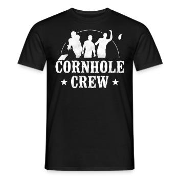 Cornhole Team Bean Bag Player - Männer T-Shirt - Schwarz - Vorne - AI Model Male 178 light (178cm)