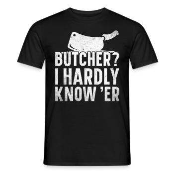 Boucherie, boucherie, boucherie, boucherie - T-shirt homme - noir - Devant - AI Model Male 178 light (178cm)