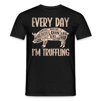Boucherie, boucherie, boucherie, boucherie - T-shirt homme - noir - Devant - AI Model Male 178 light (178cm)