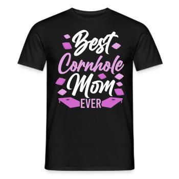Cornhole Team Bean Bag Player - Männer T-Shirt - Schwarz - Vorne - AI Model Male 178 light (178cm)