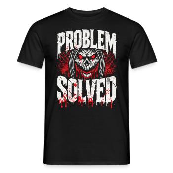Bloody Solution - Problem Solved - Men's T-Shirt - black - Front - AI Model Male 178 light (178cm)