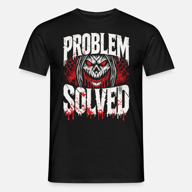 Bloody Solution - Problem Solved - Men's T-Shirt - black