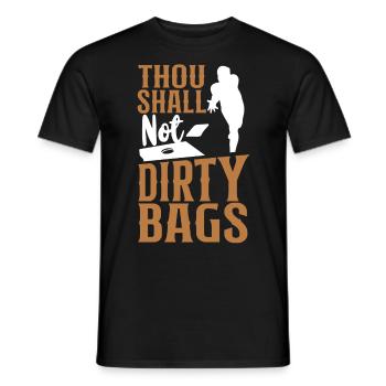 Cornhole Team Bean Bag Player - Männer T-Shirt - Schwarz - Vorne - AI Model Male 178 light (178cm)