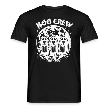 Boo Crew : Les fantômes célèbrent Halloween avec de la bière - T-shirt homme - noir - Devant - AI Model Male 178 light (178cm)
