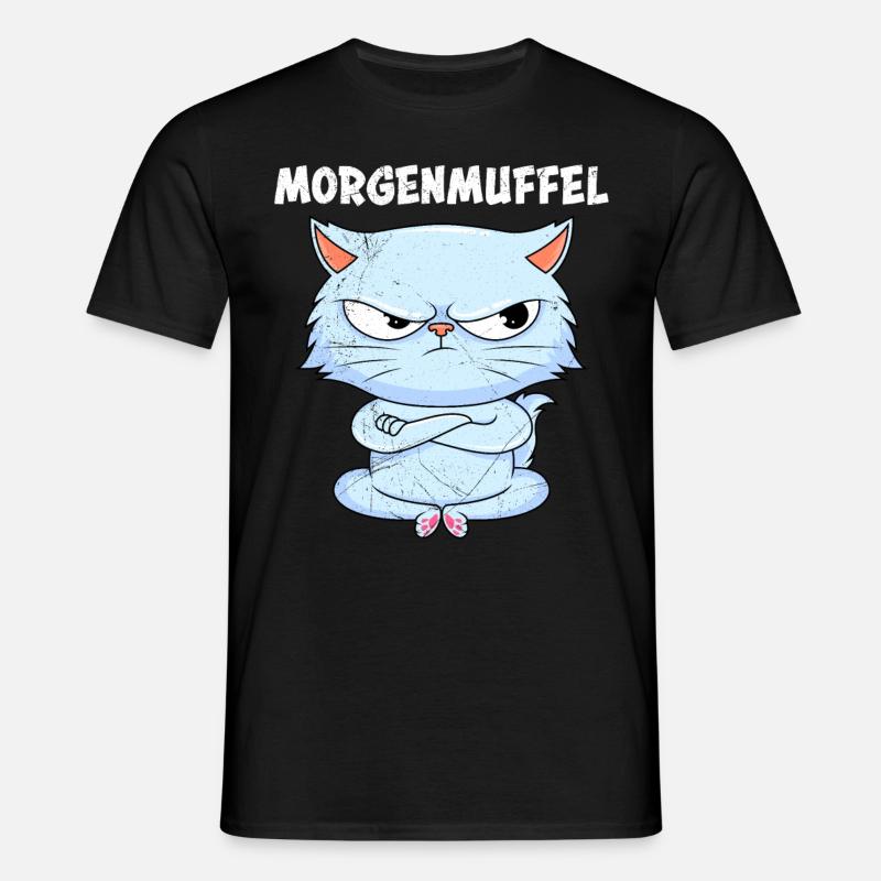 Perserkatte Sjov MORGEN POUCH Kat Ejer - T-shirt til herrer - sort