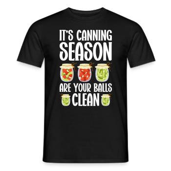 Konservieren Konservendosen Konserven Einmachen - Männer T-Shirt - Schwarz - Vorne - AI Model Male 178 light (178cm)