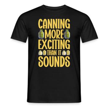 Konservieren Konservendosen Konserven Einmachen - Männer T-Shirt - Schwarz - Vorne - AI Model Male 178 light (178cm)