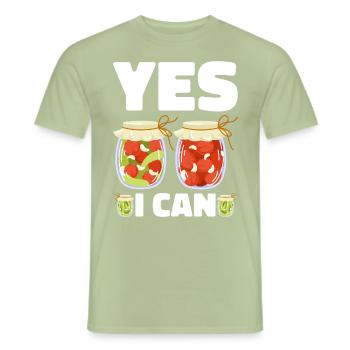 Konservieren Konservendosen Konserven Einmachen - Männer T-Shirt - Sage - Vorne - AI Model Male 178 light (178cm)
