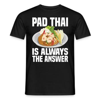 Pad Thai Thai Food Thai Cuisine Thailand - Men's T-Shirt - black - Front - AI Model Male 178 light (178cm)