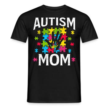 Autism - Men's T-Shirt - black - Front - AI Model Male 178 light (178cm)