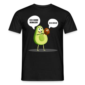 Mom-to-be Funny I'M HUNGRY TOO! - Men's T-Shirt - black - Front - AI Model Male 178 light (178cm)