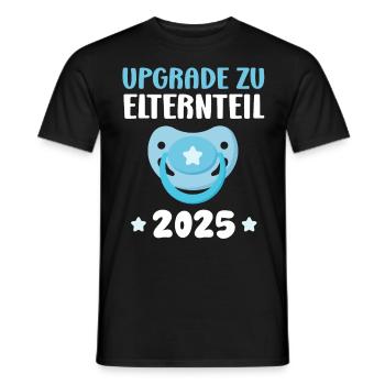 UPGRADE TO PARENT Pregnant Expectant Mothers - Men's T-Shirt - black - Front - AI Model Male 178 light (178cm)