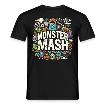 "Monster Mash" Halloween für Kider und Erwachsene - Männer T-Shirt - Schwarz - Vorne - AI Model Male 178 light (178cm)