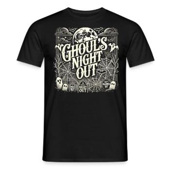 Ghoul's Night Out Halloween T-Shirt - Men's T-Shirt - black - Front - AI Model Male 178 light (178cm)
