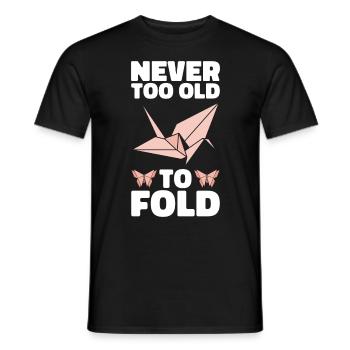 Origami Master Papier Falten Papierkranich Japan - Männer T-Shirt - Schwarz - Vorne - AI Model Male 178 light (178cm)