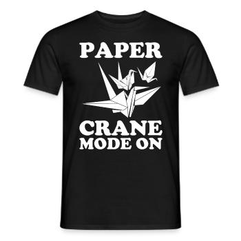 Origami Master Papier Falten Papierkranich Japan - Männer T-Shirt - Schwarz - Vorne - AI Model Male 178 light (178cm)