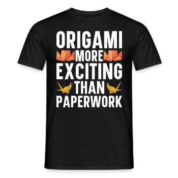 Origami Master Papier Falten Papierkranich Japan - Männer T-Shirt - Schwarz - Vorne - AI Model Male 178 light (178cm)