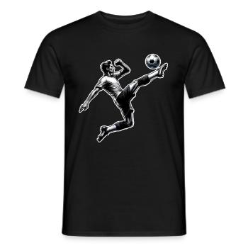 Football - T-shirt homme - noir - Devant - AI Model Male 178 light (178cm)