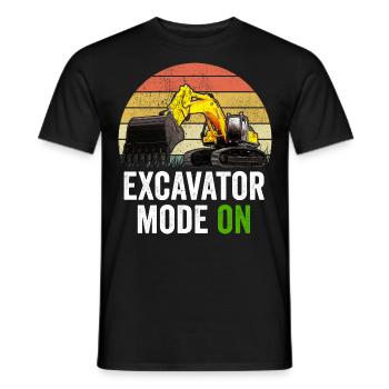 Baggerfahrer Baggerfahrer - Männer T-Shirt - Schwarz - Vorne - AI Model Male 178 light (178cm)