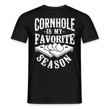 Cornhole Team Bean Bag Player - Männer T-Shirt - Schwarz - Vorne - AI Model Male 178 light (178cm)