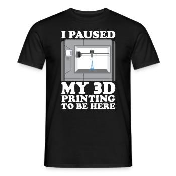 Filament d’imprimante 3D Impression 3D Impression 3D Imprimante 3D - T-shirt homme - noir - Devant - AI Model Male 178 light (178cm)