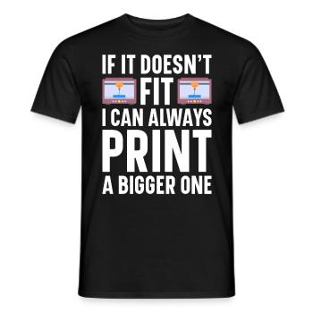 Filament d’imprimante 3D Impression 3D Impression 3D Imprimante 3D - T-shirt homme - noir - Devant - AI Model Male 178 light (178cm)