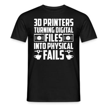 3D Drucker Filament 3D Drucken 3D Druck 3D Printer - Männer T-Shirt - Schwarz - Vorne - AI Model Male 178 light (178cm)
