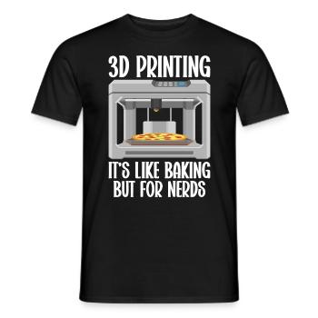 3D Printer Filament 3D Printing 3D Printing 3D Printer - Men's T-Shirt - black - Front - AI Model Male 178 light (178cm)