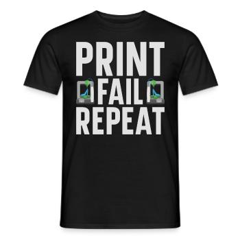 3D Drucker Filament 3D Drucken 3D Druck 3D Printer - Männer T-Shirt - Schwarz - Vorne - AI Model Male 178 light (178cm)