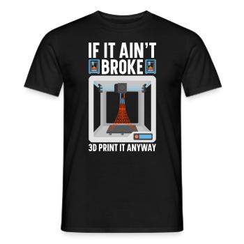3D Drucker Filament 3D Drucken 3D Druck 3D Printer - Männer T-Shirt - Schwarz - Vorne - AI Model Male 178 light (178cm)
