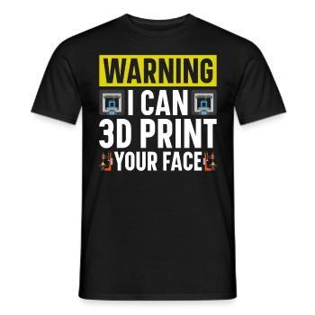 3D Drucker Filament 3D Drucken 3D Druck 3D Printer - Männer T-Shirt - Schwarz - Vorne - AI Model Male 178 light (178cm)